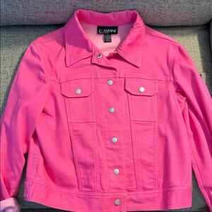 Ellen Tracy Pink Jean Jacket